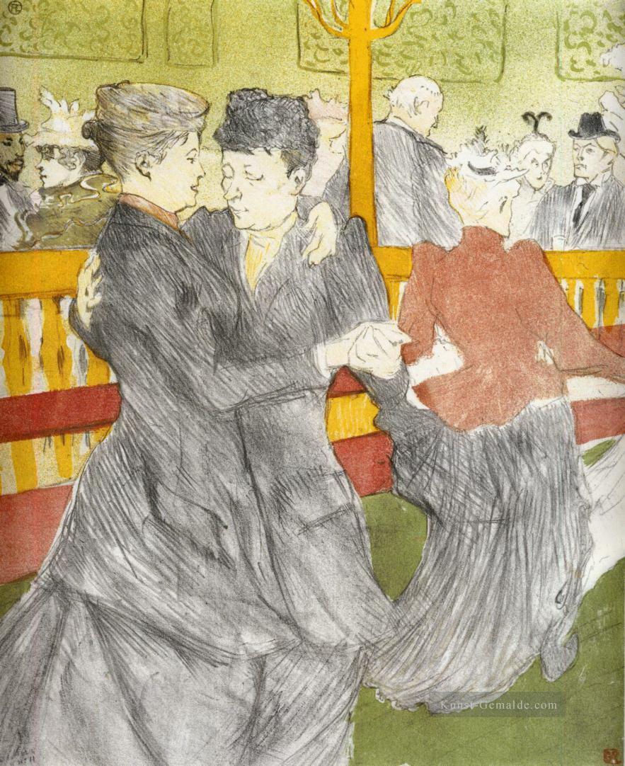 Tanz beim Moulin rouge 1897 Toulouse Lautrec Henri de Ölgemälde